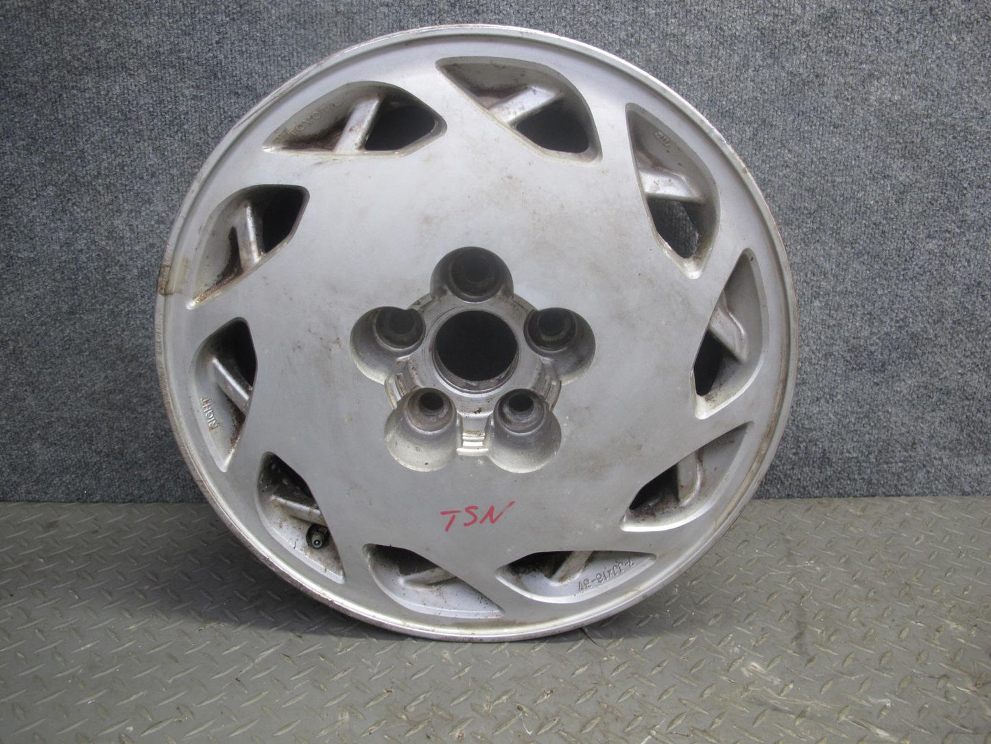 86-90 Toyota Supra MK3 Factory Right R16 16" Alloy Wheel Rim 16x7J ET37 OEM