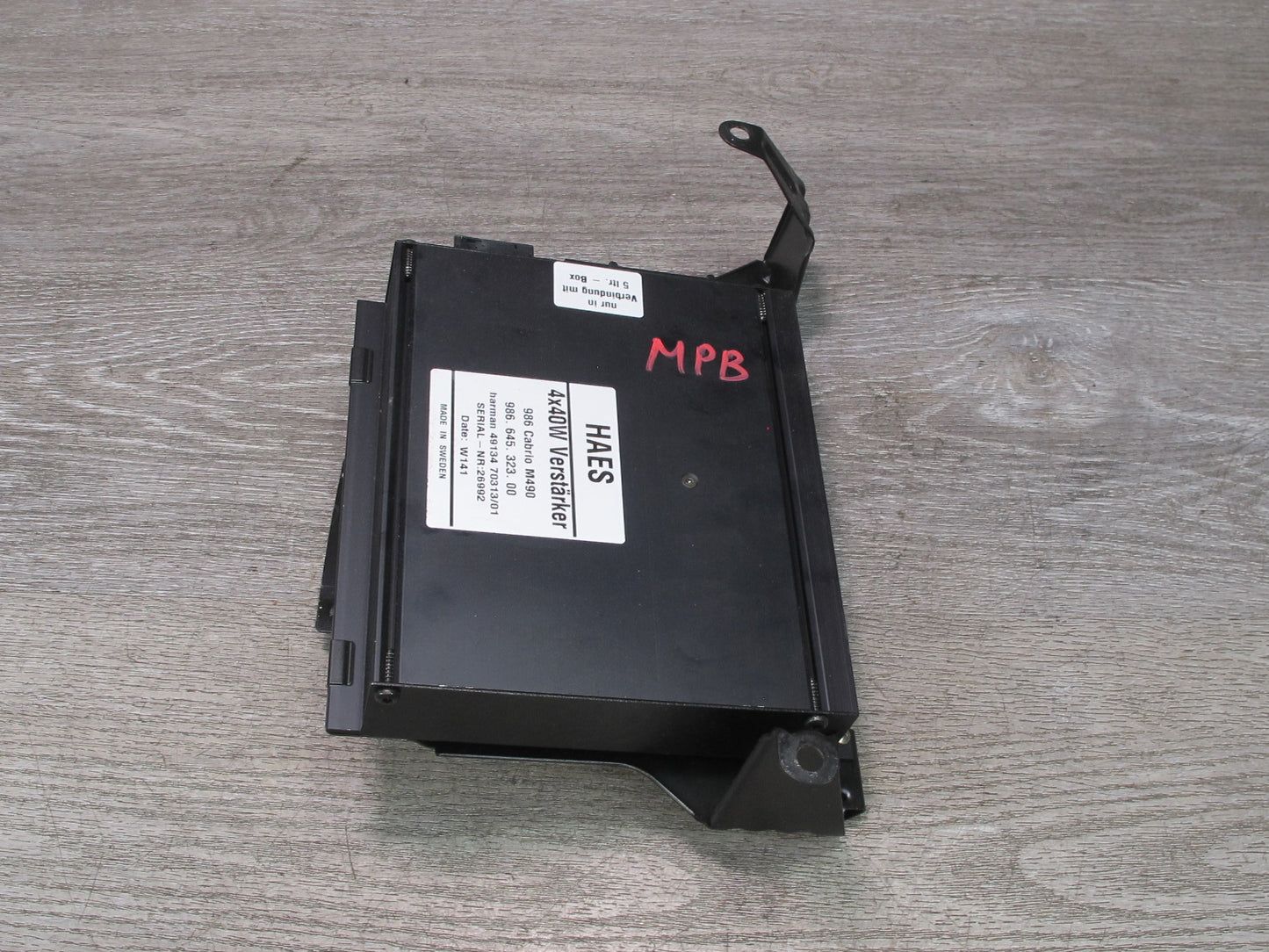 2001-2002 Porsche Boxster 986 Haes Amplifier AMP Module Unit 98664532300