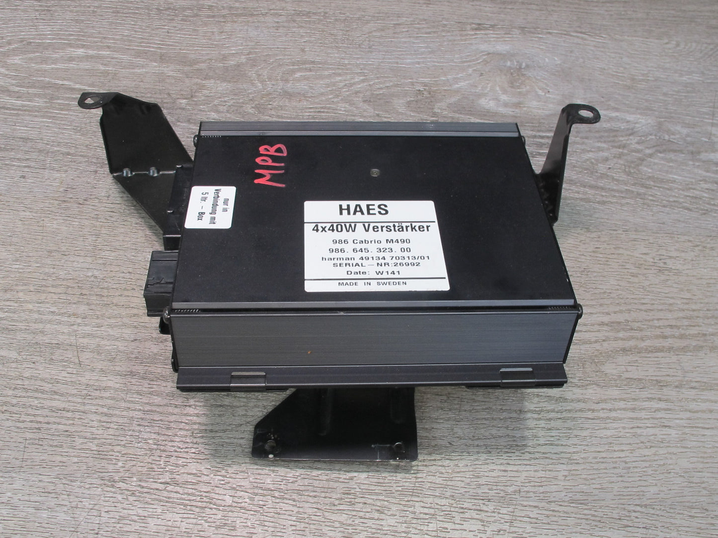 2001-2002 Porsche Boxster 986 Haes Amplifier AMP Module Unit 98664532300