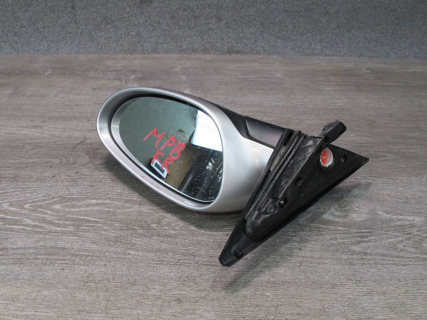 1997-2004 Porsche Boxster 986 Right Door Exterior Side View Heated Mirror Silver