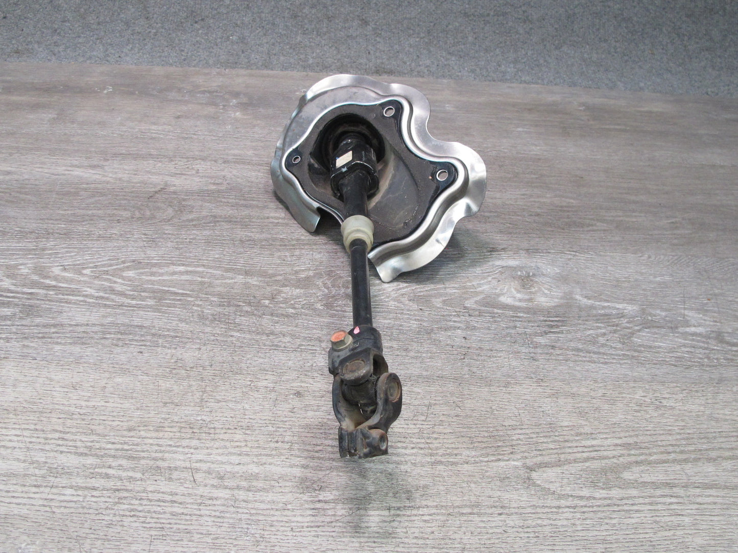 07-09 Nissan 350Z Z33 Lower Steering Column U Joint Shaft w Boot Cover OEM
