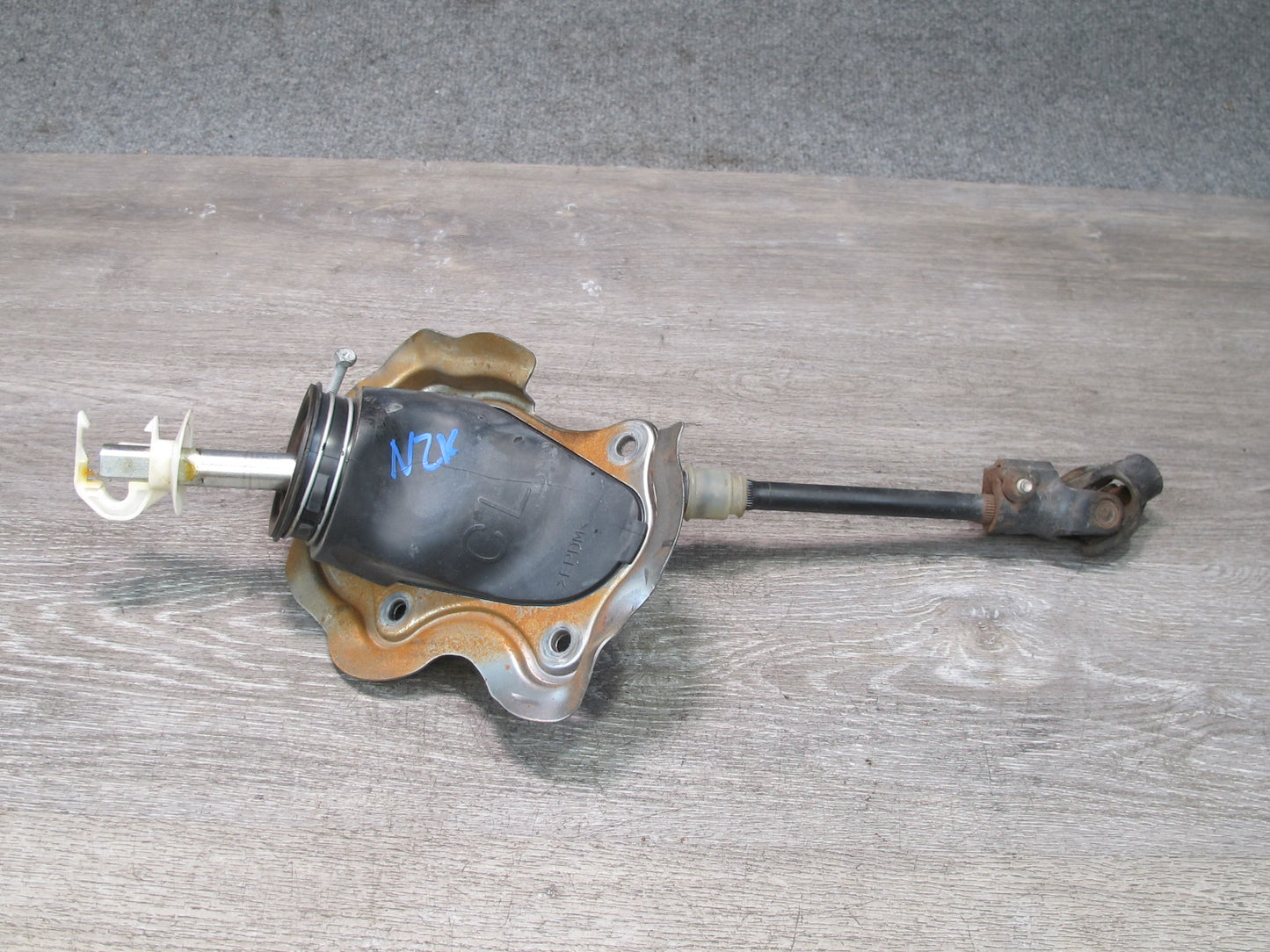 07-09 Nissan 350Z Z33 Lower Steering Column U Joint Shaft w Boot Cover OEM