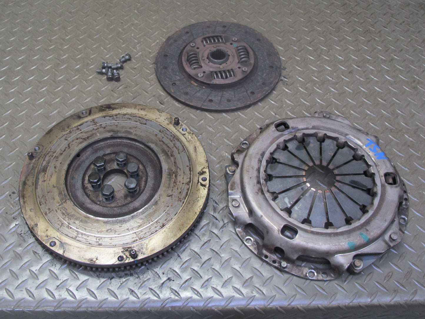 89-92 Toyota Supra MA70L NA W58 M/T Flywheel Clutch Disc Pressure Plate Set OEM