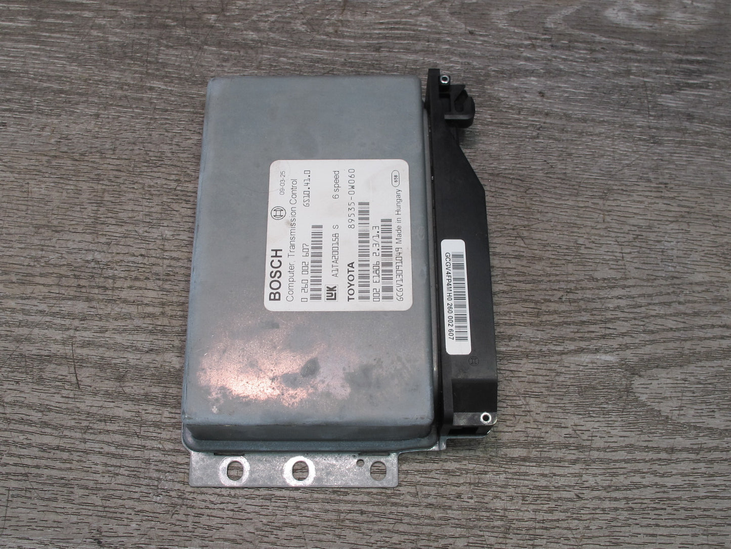03-05 Toyota MR2 Spyder ZZW30L SMT Transmission Control Module 89535-0W060 OEM