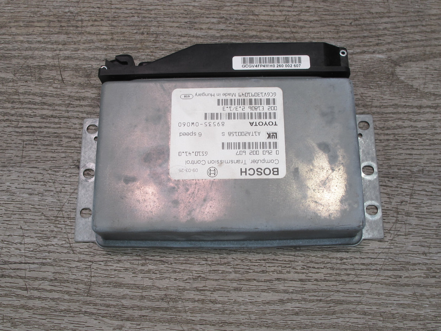 03-05 Toyota MR2 Spyder ZZW30L SMT Transmission Control Module 89535-0W060 OEM