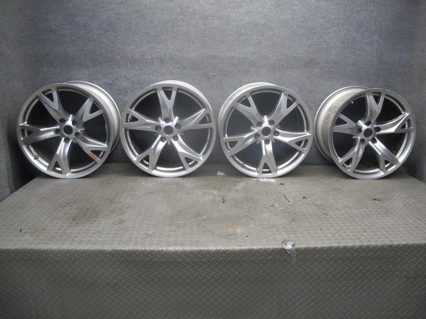 09-12 Nissan 370Z Set of 4 Factory R19 19" Wheel Rim 19x9J ET47 19x10J ET30 OEM