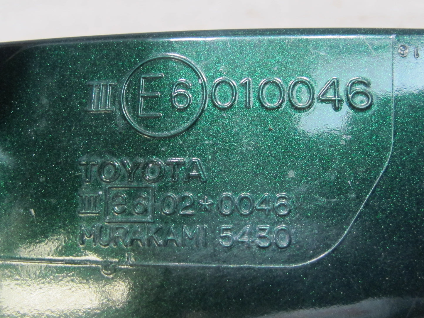 00-05 Toyota MR2 Spyder Right Door Exterior Side Power Mirror Green OEM