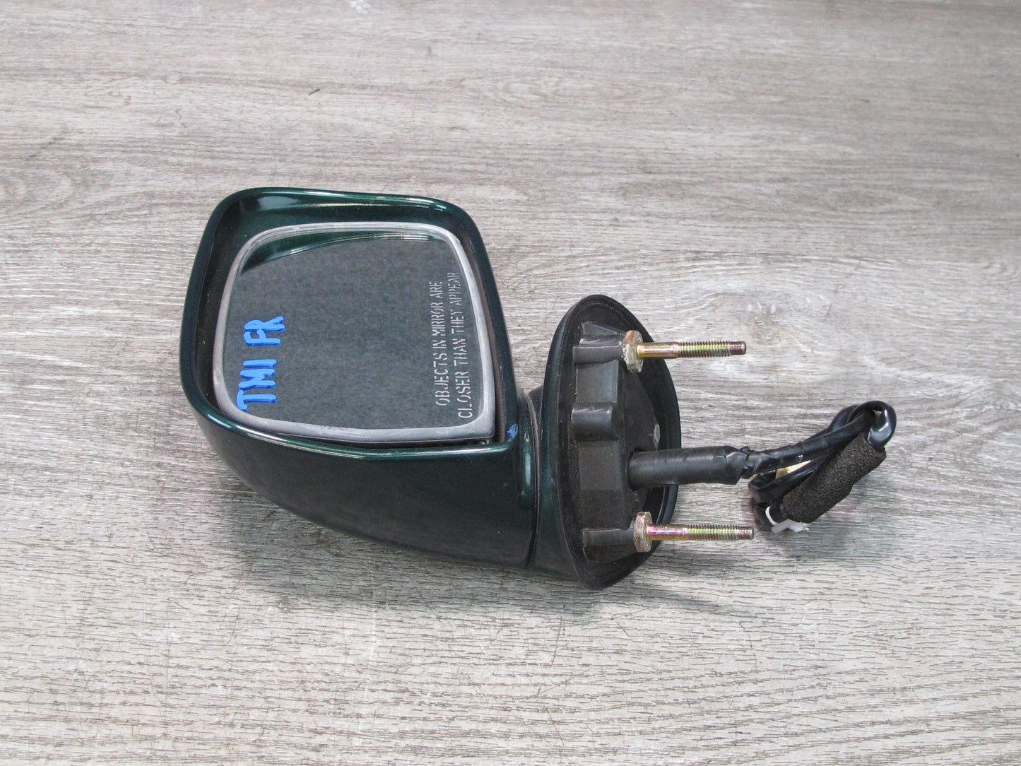 00-05 Toyota MR2 Spyder Right Door Exterior Side Power Mirror Green OEM