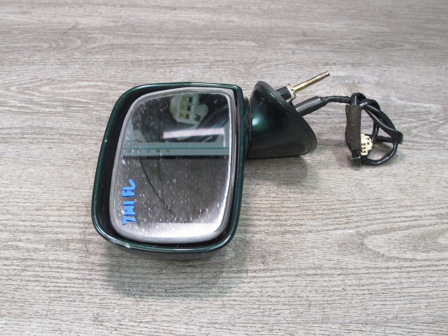 00-05 Toyota MR2 Spyder Left Door Exterior Side Power Mirror Green OEM