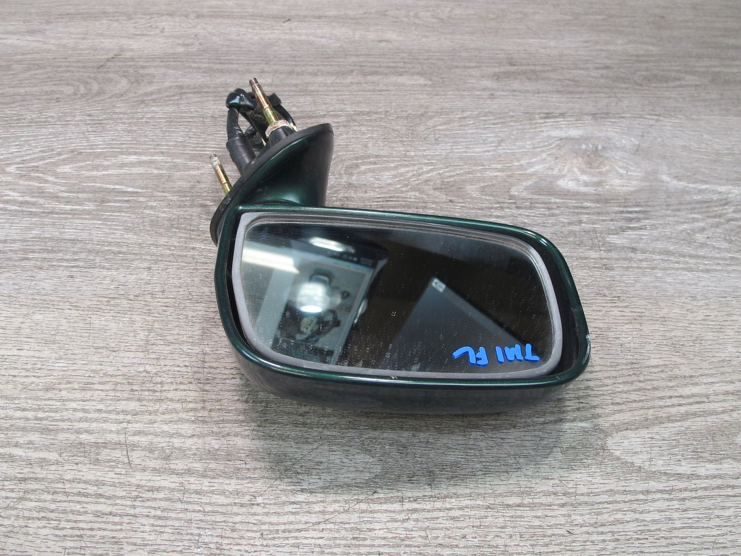 00-05 Toyota MR2 Spyder Left Door Exterior Side Power Mirror Green OEM