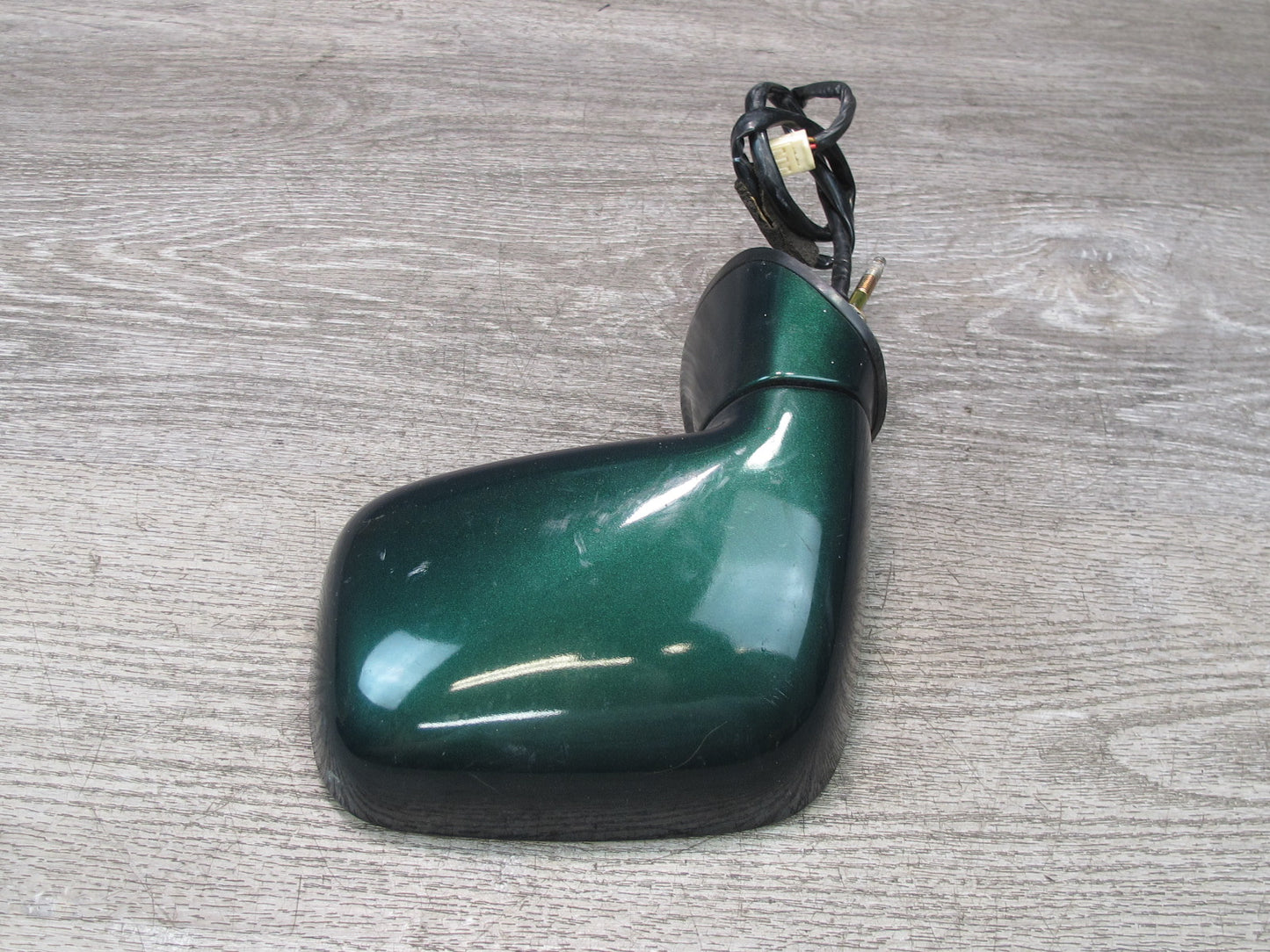 00-05 Toyota MR2 Spyder Left Door Exterior Side Power Mirror Green OEM
