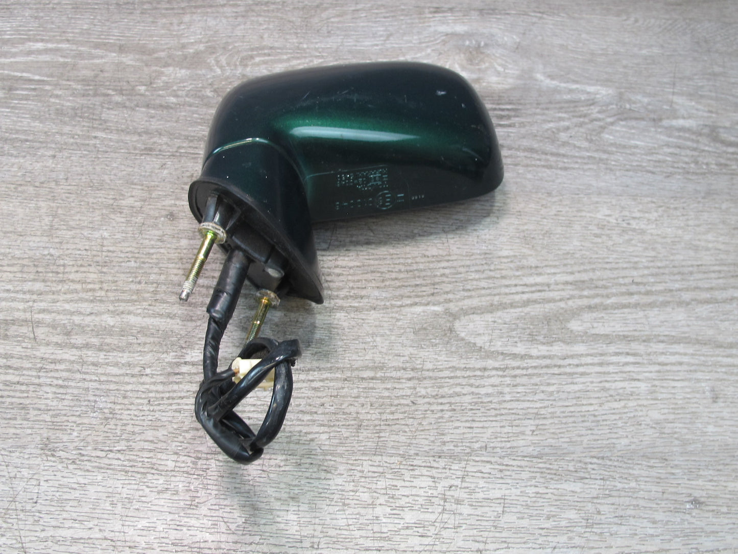 00-05 Toyota MR2 Spyder Left Door Exterior Side Power Mirror Green OEM