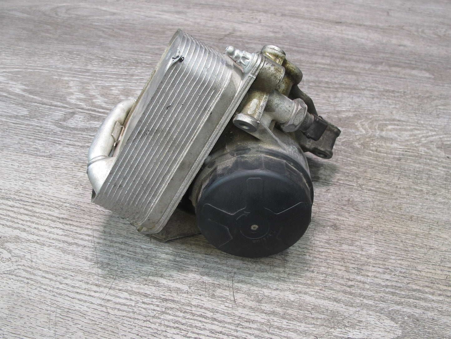 06-08 BMW E86 E85 Z4 3.0L N52 Engine Oil Filter Housing w Heat Exchanger 68K OEM