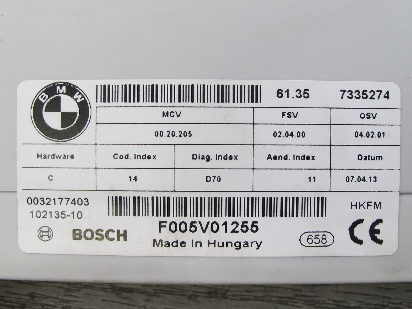 2008-2014 BMW E71 E72 X6 X6M Rear Trunk Lid Lift Control Module 7335274