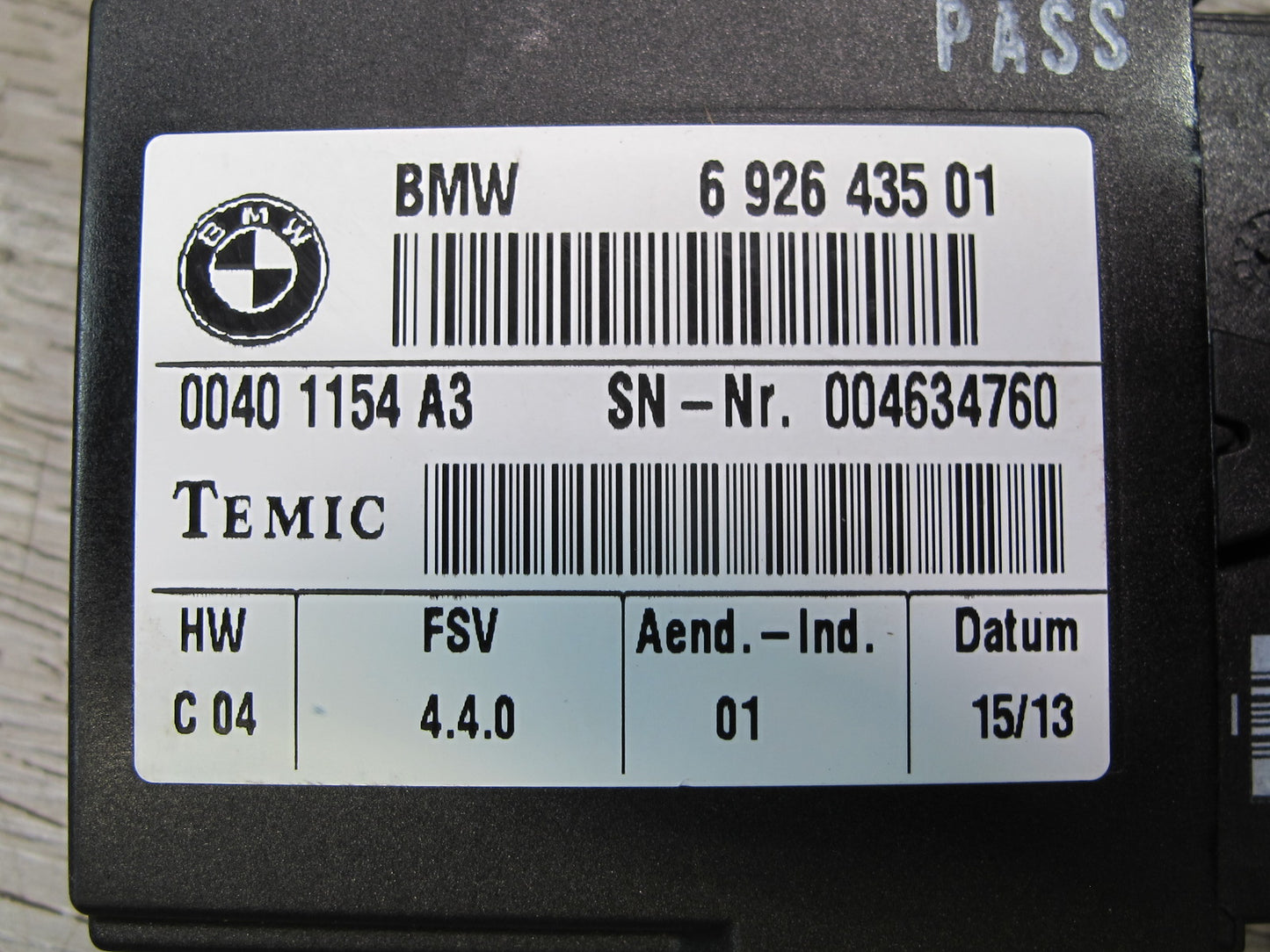 2008-2014 BMW E71 E72 X6 X6M Front Left & Right Heated Seat Control Module Set