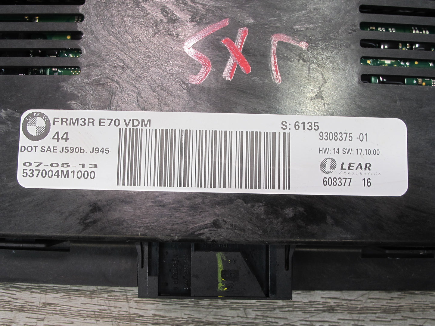 10-14 BMW E71 E72 X6 X6M FRM3R Footwell Adaptive Light Control Module 9308375
