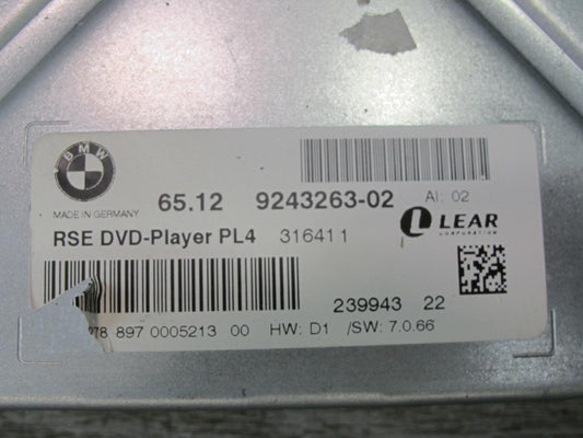 2010-2014 BMW E71 E72 X6 X6M Rear Entertainment Multimedia DVD Player 9243263