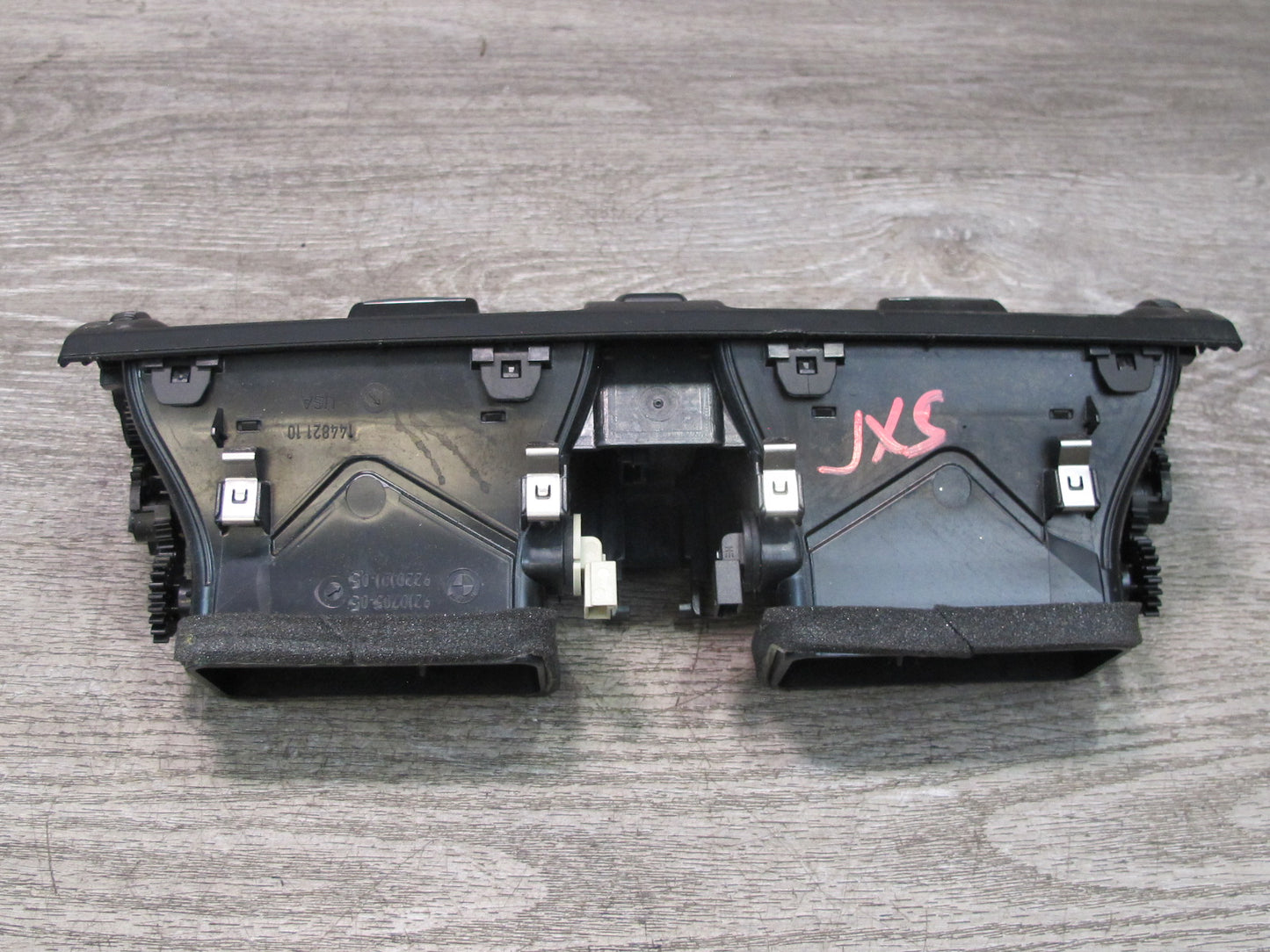 08-14 BMW E71 E72 X6 X6M Front Left Center Right Dash Air Heater Vent Set of 3