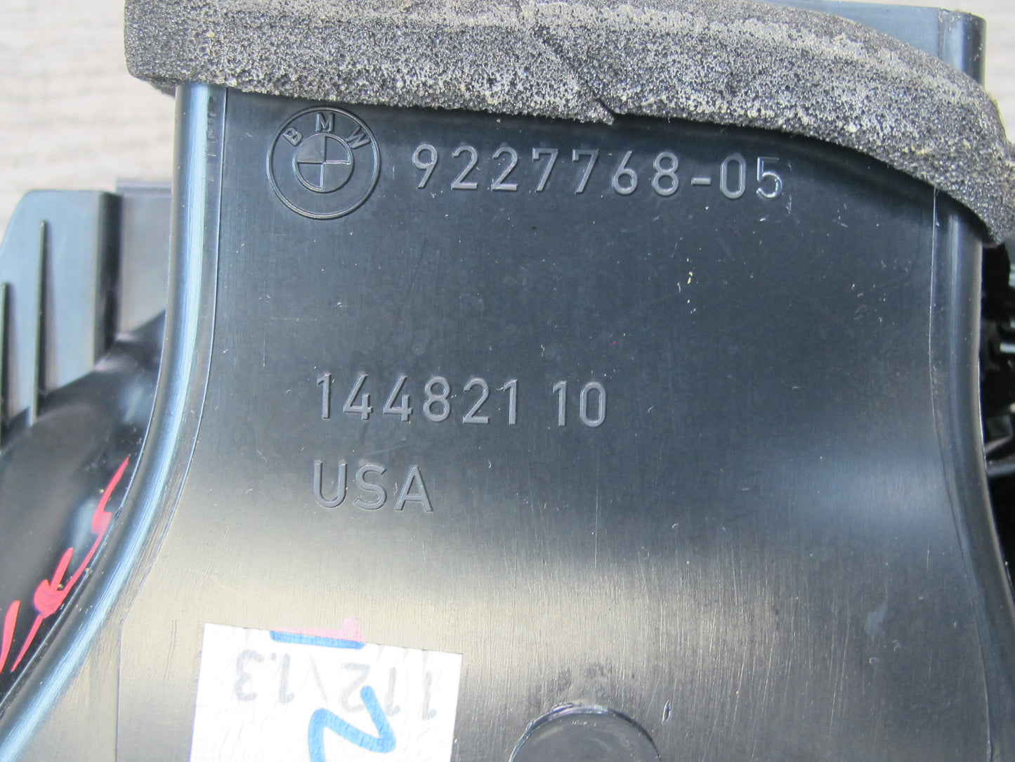 08-14 BMW E71 E72 X6 X6M Front Left Center Right Dash Air Heater Vent Set of 3