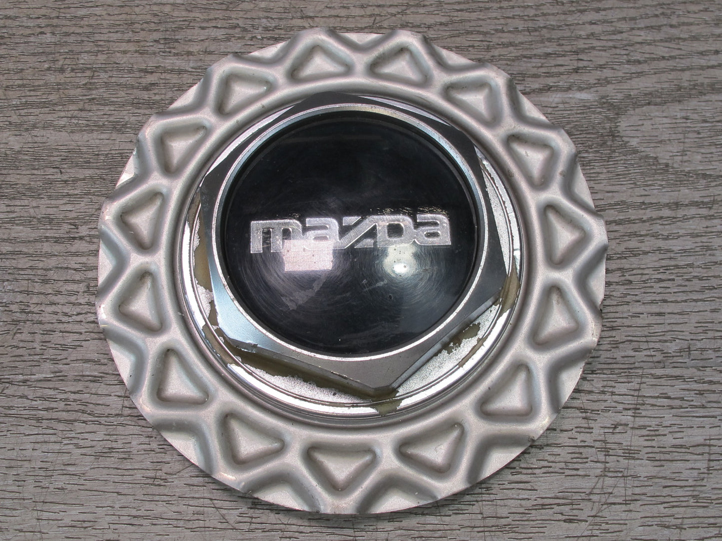86-91 Mazda FC3S RX7 Set of 4 Factory BBS Wheel Hub Center Cap Cover w Tool OEM