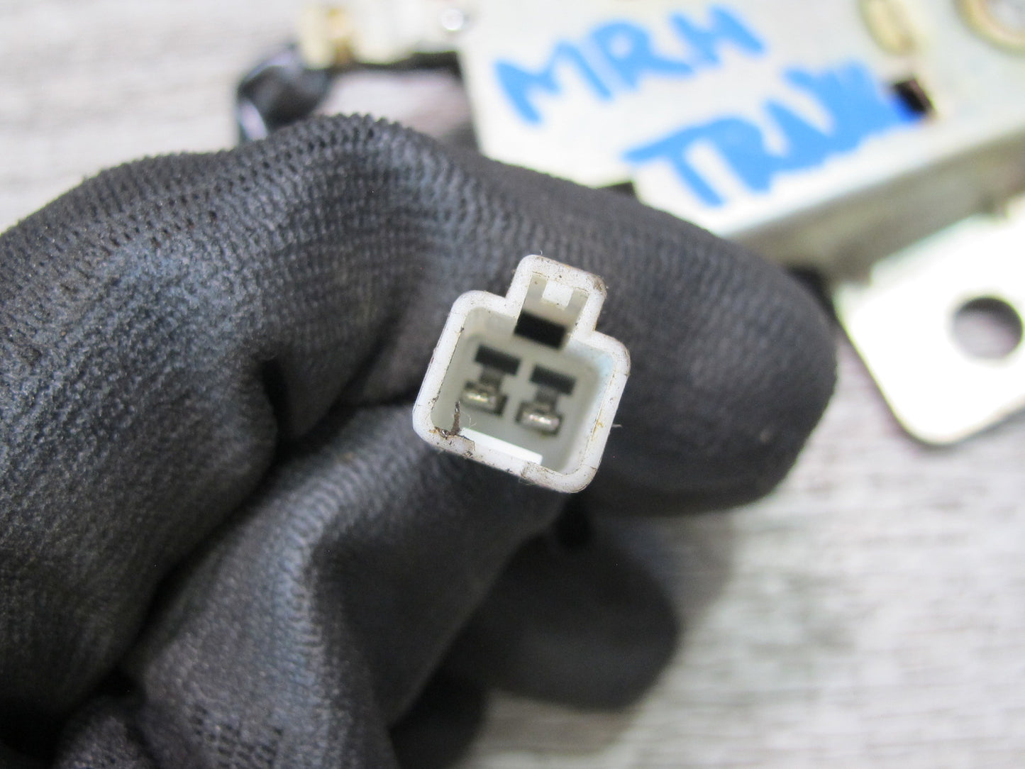 88-91 Mazda RX7 Convertible Rear Trunk Lid Lock Latch Actuator Striker Set OEM