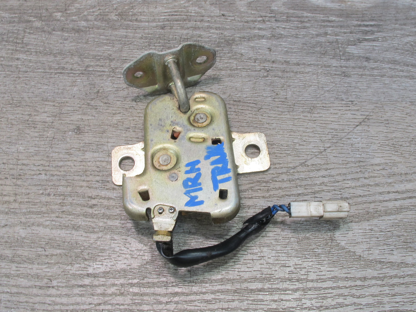88-91 Mazda RX7 Convertible Rear Trunk Lid Lock Latch Actuator Striker Set OEM