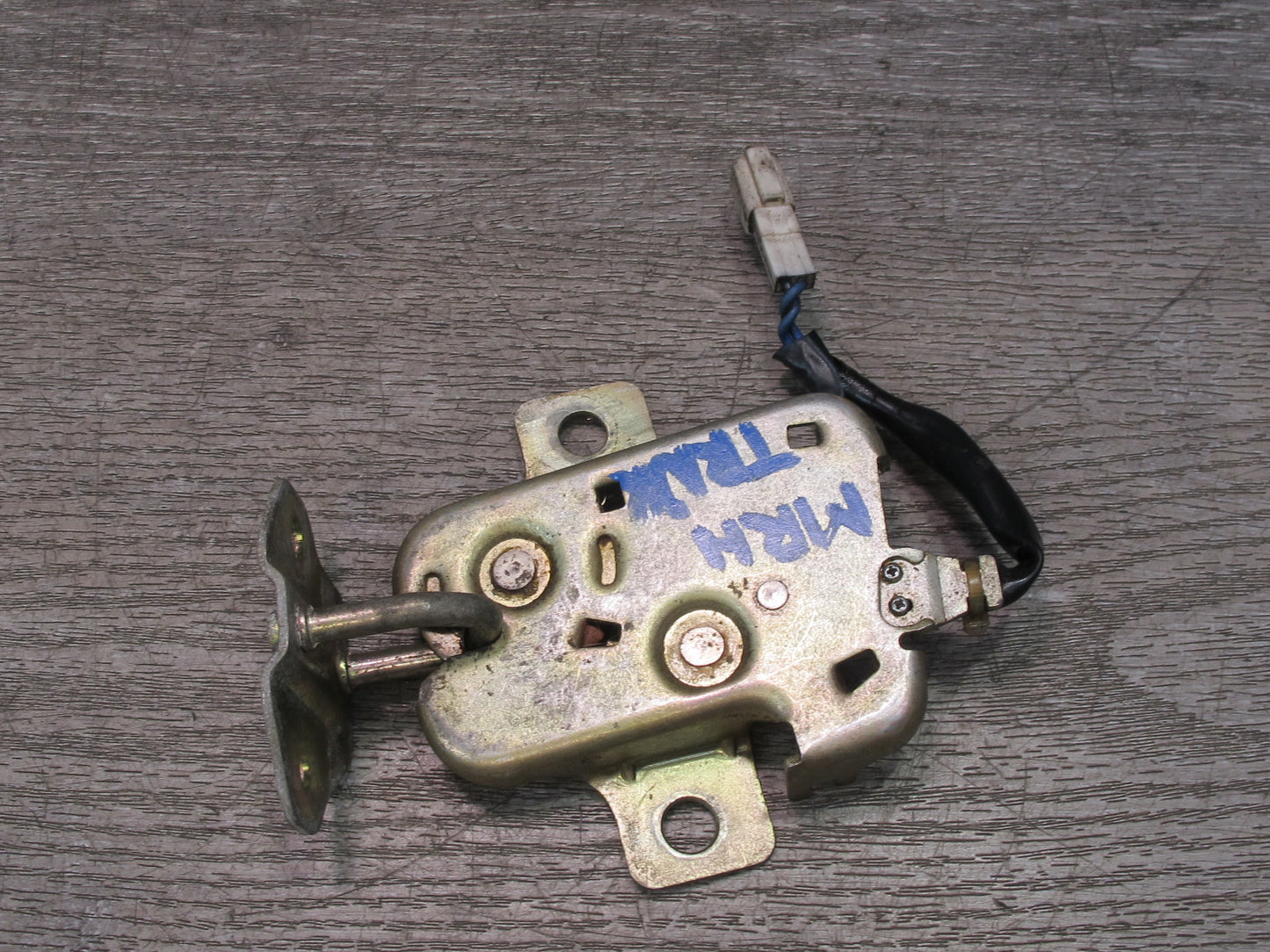 88-91 Mazda RX7 Convertible Rear Trunk Lid Lock Latch Actuator Striker Set OEM