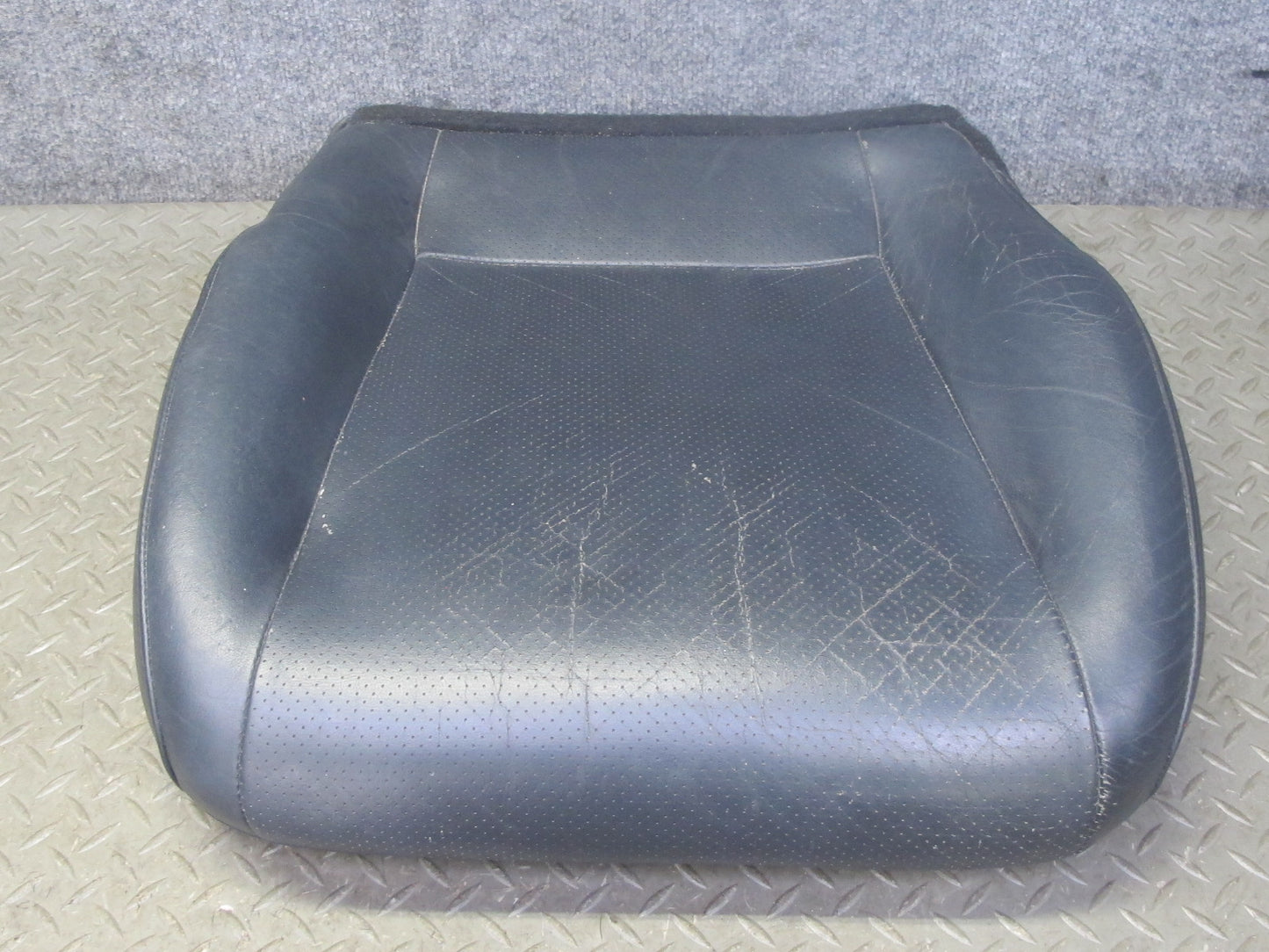 03-05 Toyota MR2 Spyder Front Left Driver Seat Lower Leather Cushion Black OEM