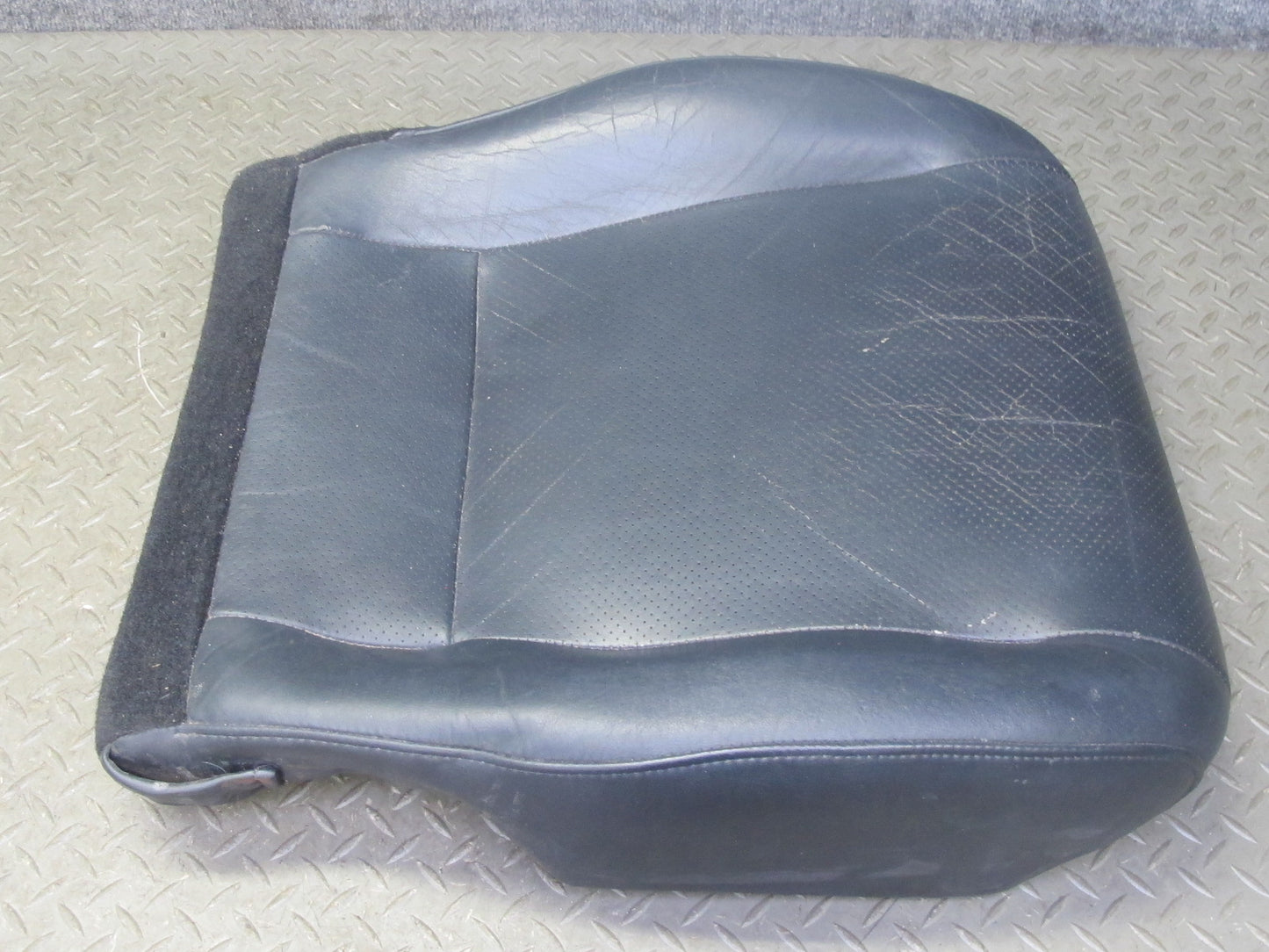 03-05 Toyota MR2 Spyder Front Left Driver Seat Lower Leather Cushion Black OEM