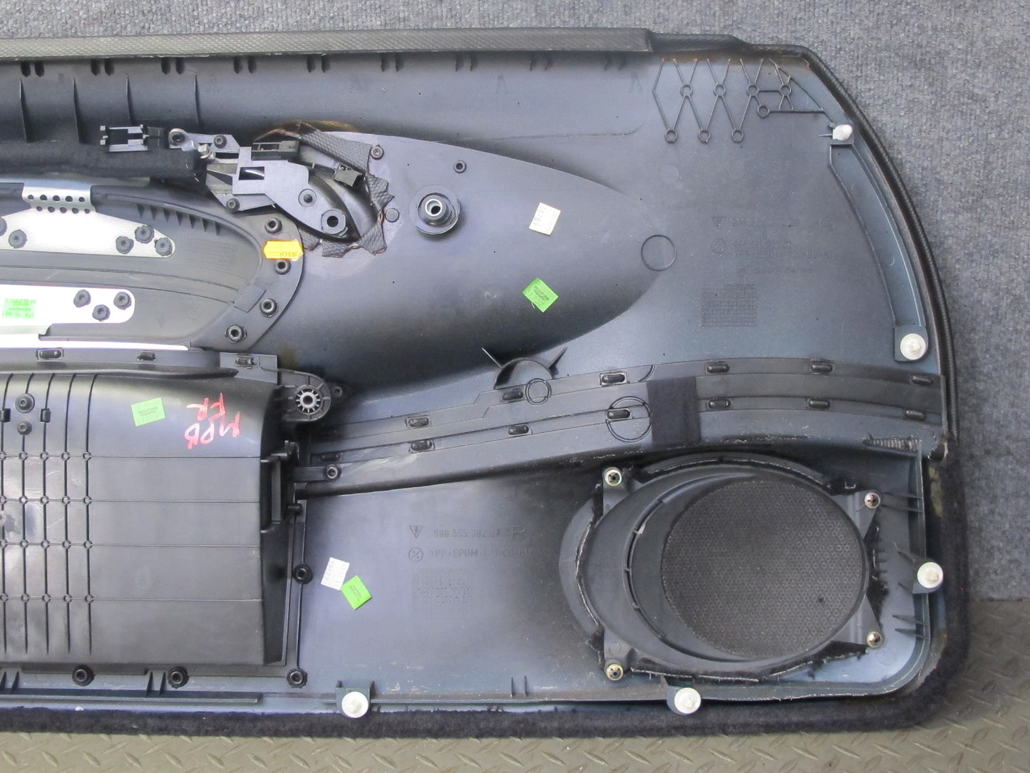 2000-2002 Porsche Boxster 986 Left & Right Side Interior Door Panel Black Set