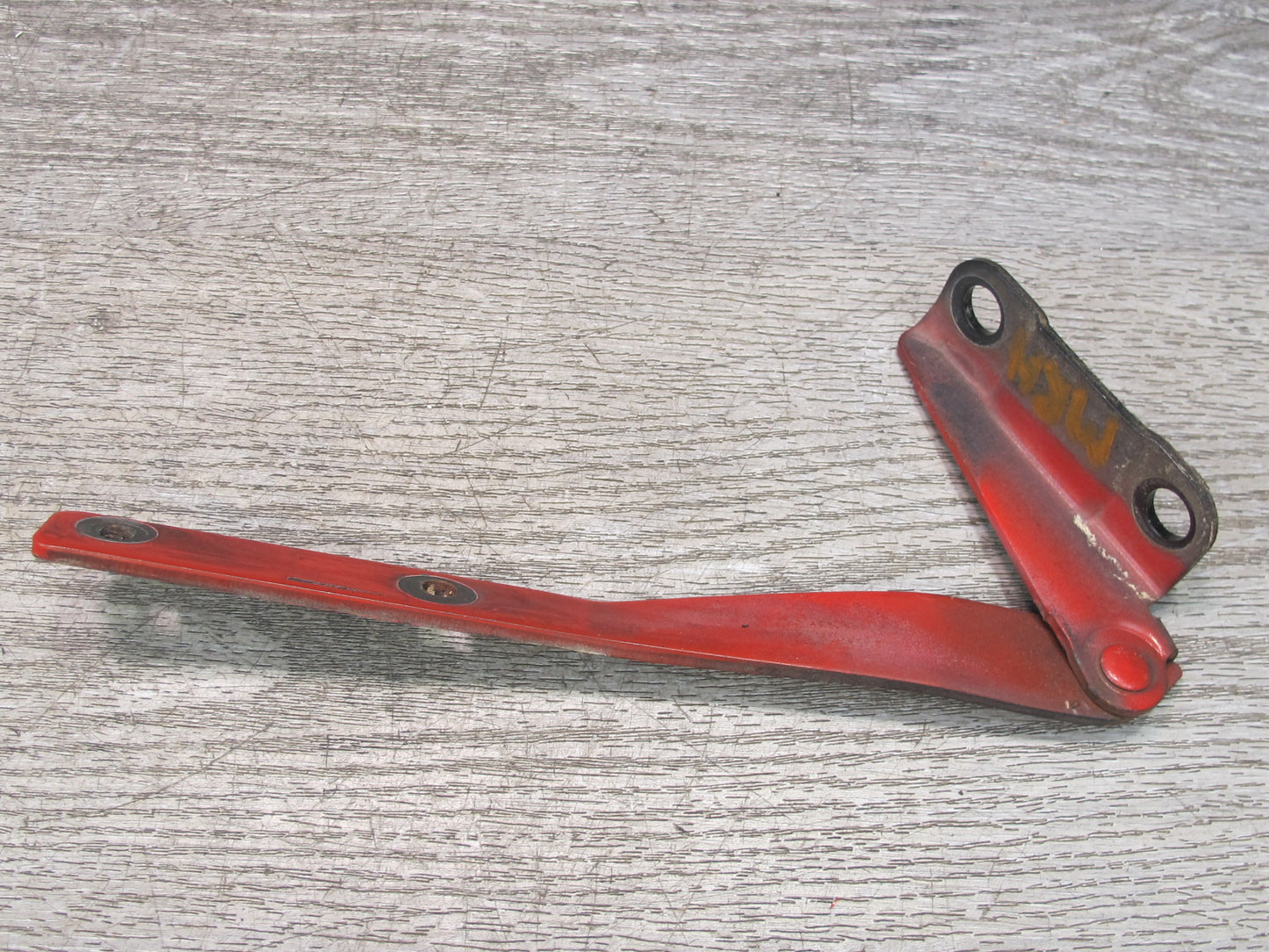 86-91 Mazda RX7 FC3S Set of 2 Front Left & Right Hood Hinge Sunrise RED OEM