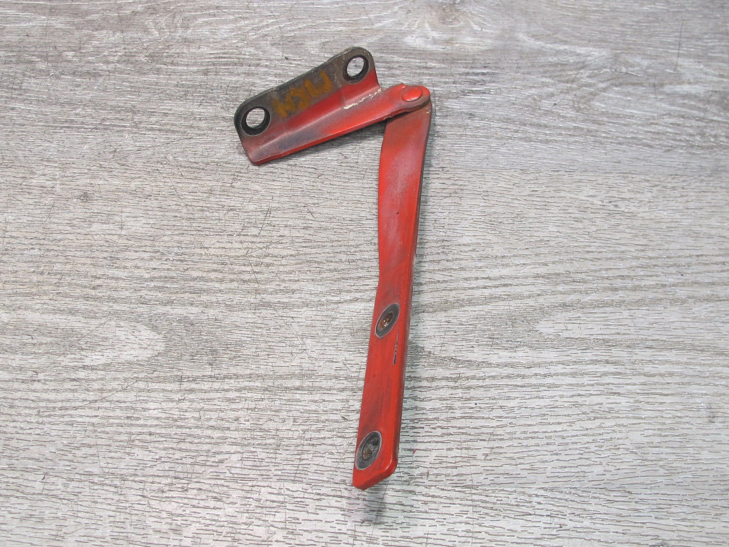 86-91 Mazda RX7 FC3S Set of 2 Front Left & Right Hood Hinge Sunrise RED OEM