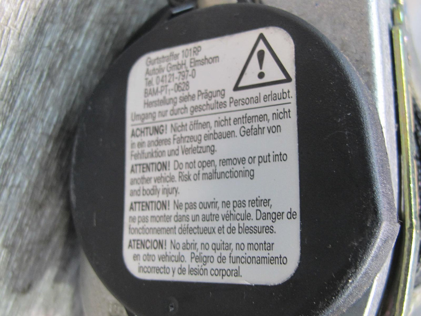 02-05 PORSCHE 911 CARRERA 996 CONVERTIBLE FRONT RIGHT & LEFT SIDE SEATBELT RETRACTOR SET OEM