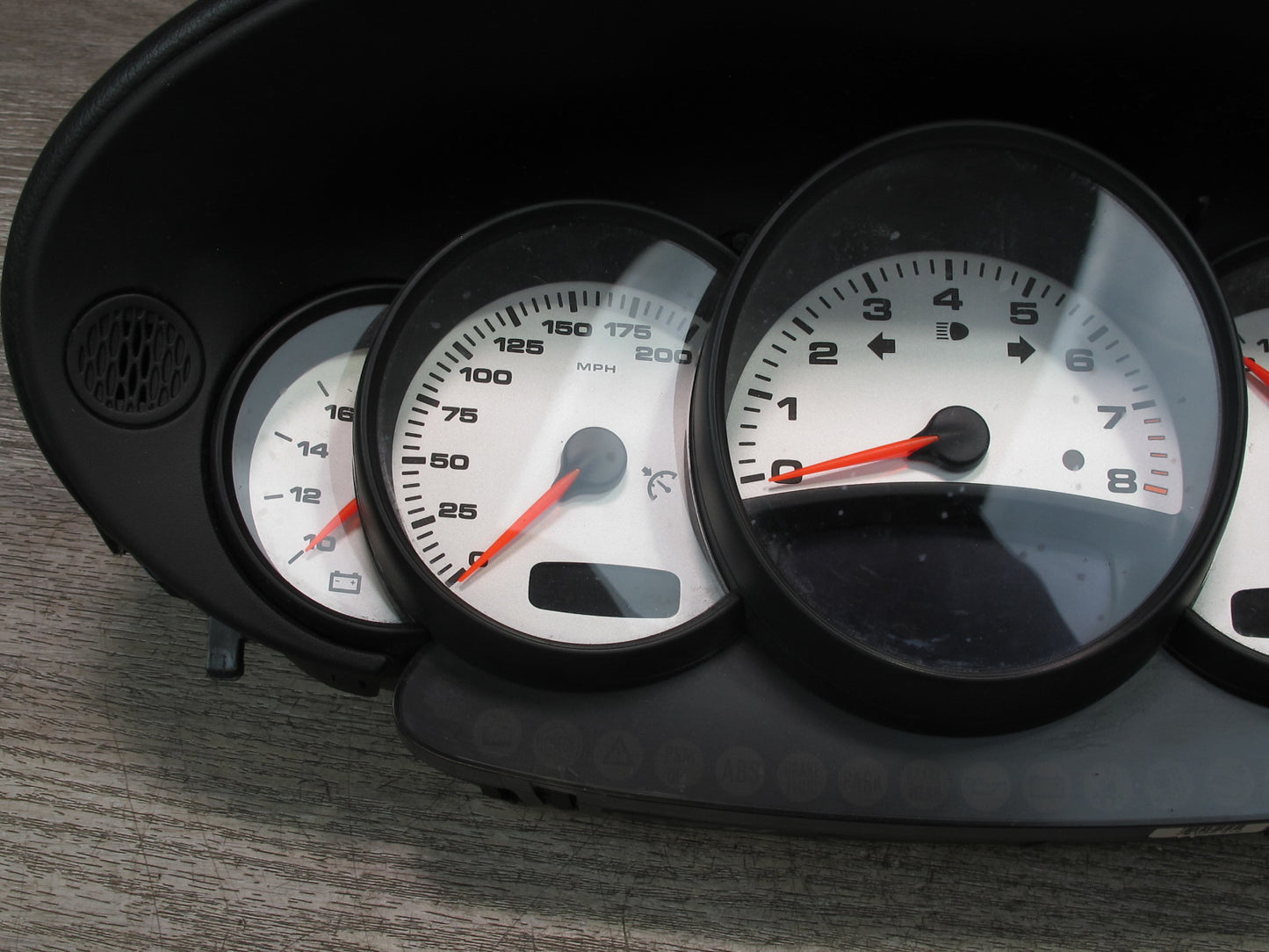 2002-2004 Porsche 911 996 M/T Instrument Cluster Gauge Speedometer w Trim