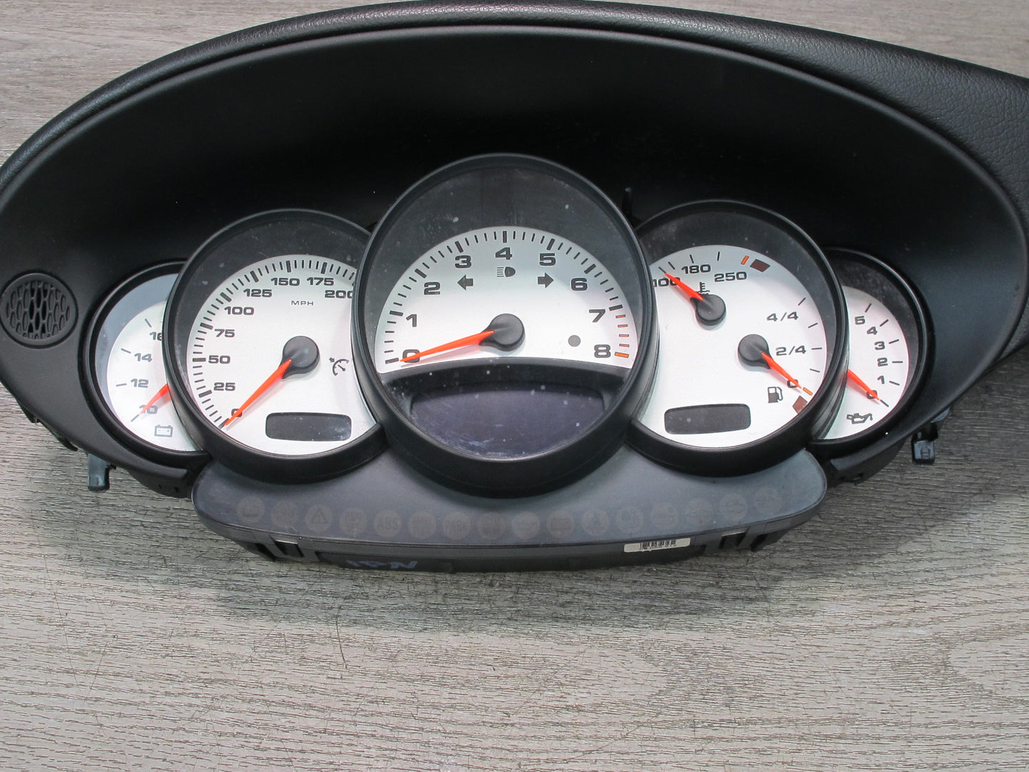 2002-2004 Porsche 911 996 M/T Instrument Cluster Gauge Speedometer w Trim