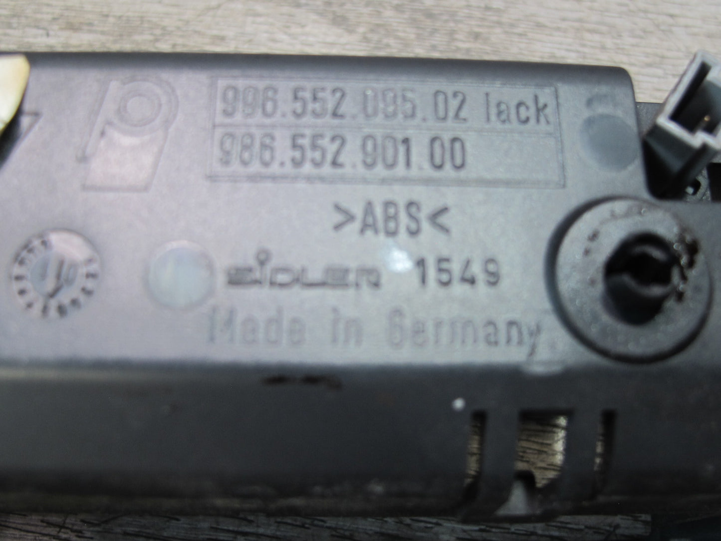 2000-2005 Porsche 911 Carrera 996 Center Console Master Window Switch