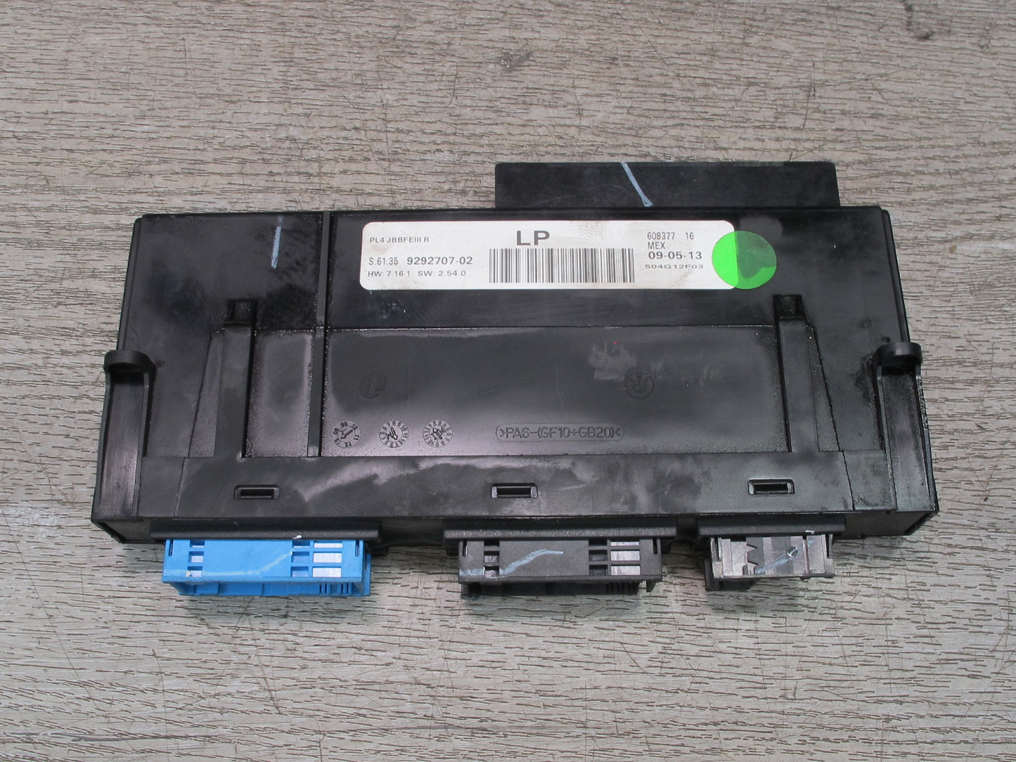 2010-2014 BMW E71 X6 X6M PL4 Jbbfeiii Body Control Module Unit BCM BCU 9292707