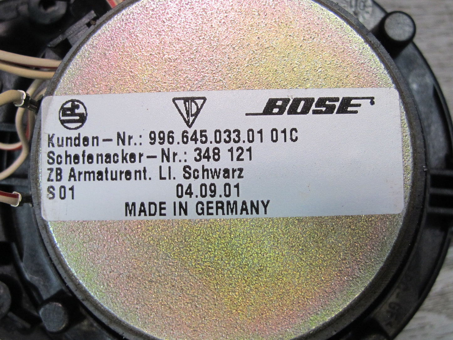 2002-2004 Porsche 911 996 Boxster Front Left & Right Bose Speaker Set of 2