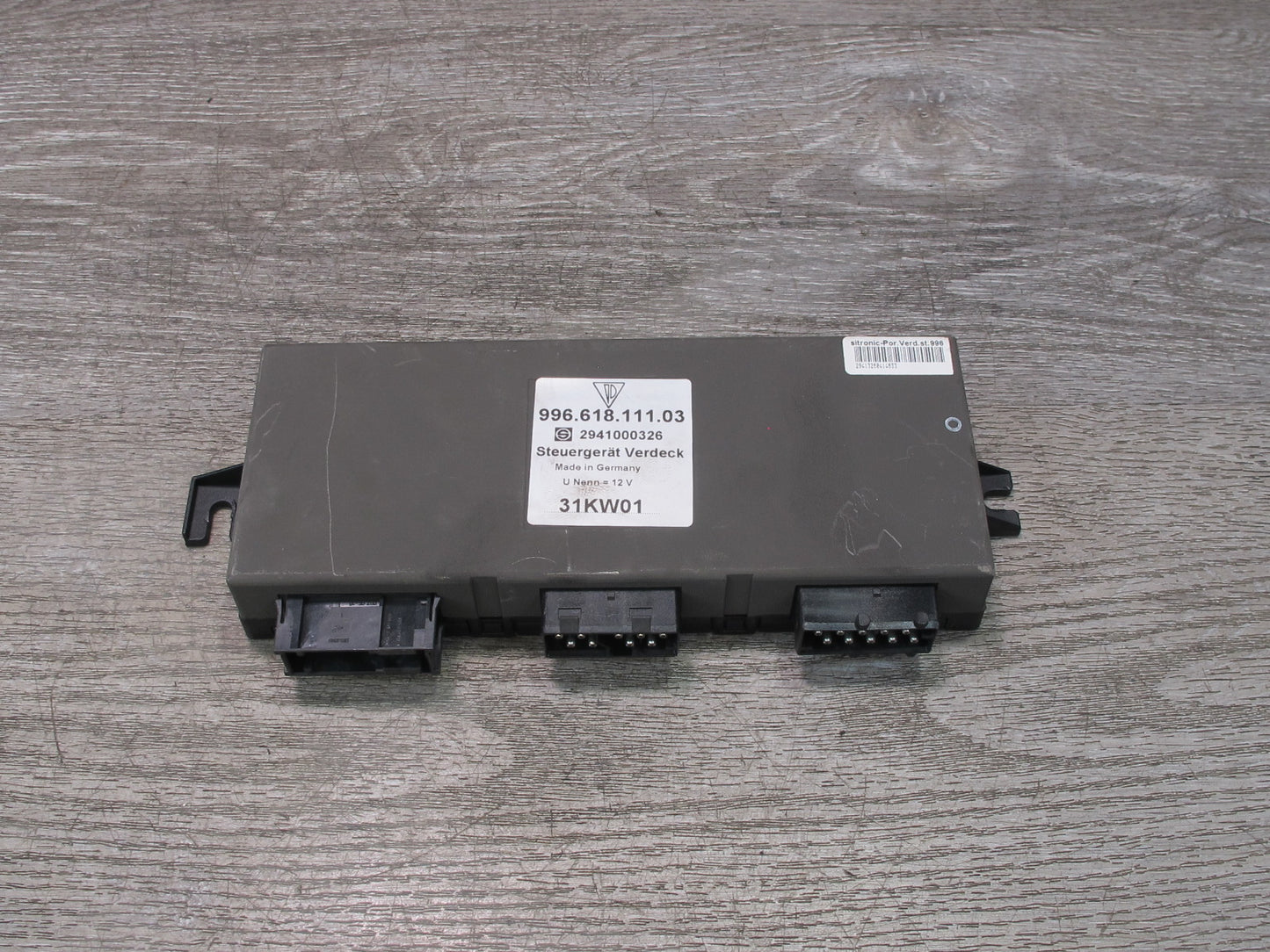 1999-2005 Porsche 911 996 Convertible TOP Roof Control Module 99661811103