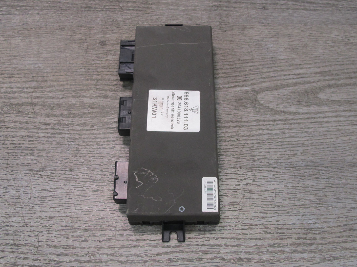 1999-2005 Porsche 911 996 Convertible TOP Roof Control Module 99661811103