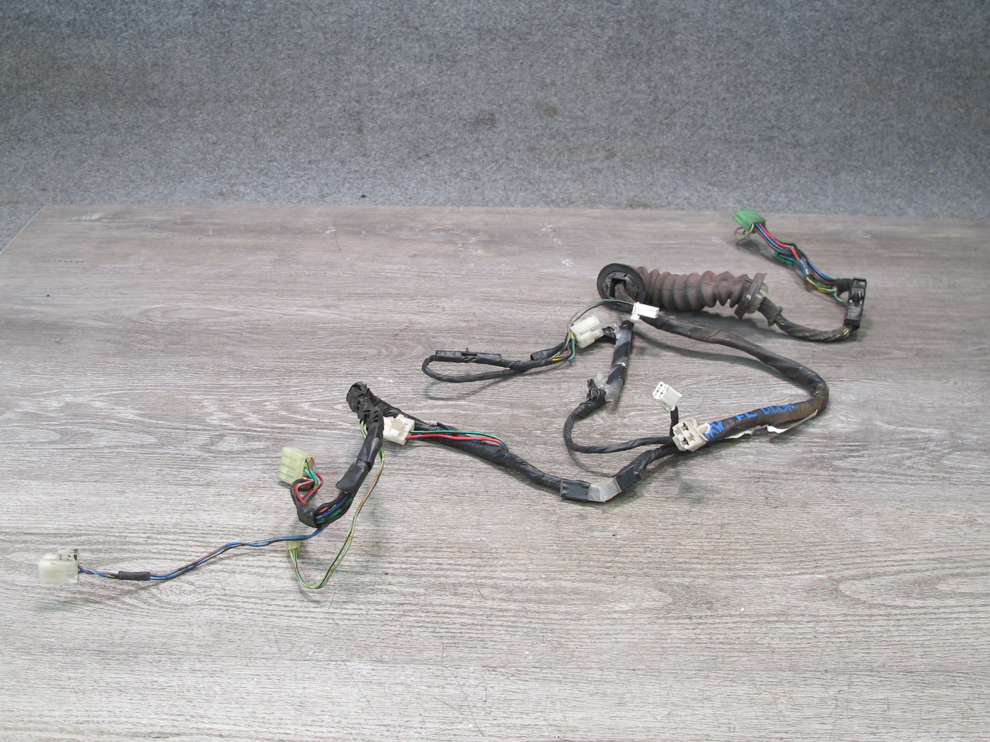 88-91 Mazda RX7 FC3S Convertible Left Driver Door Wire Wiring Harness OEM