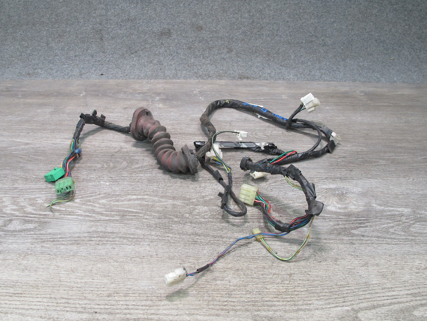 88-91 Mazda RX7 FC3S Convertible Left Driver Door Wire Wiring Harness OEM