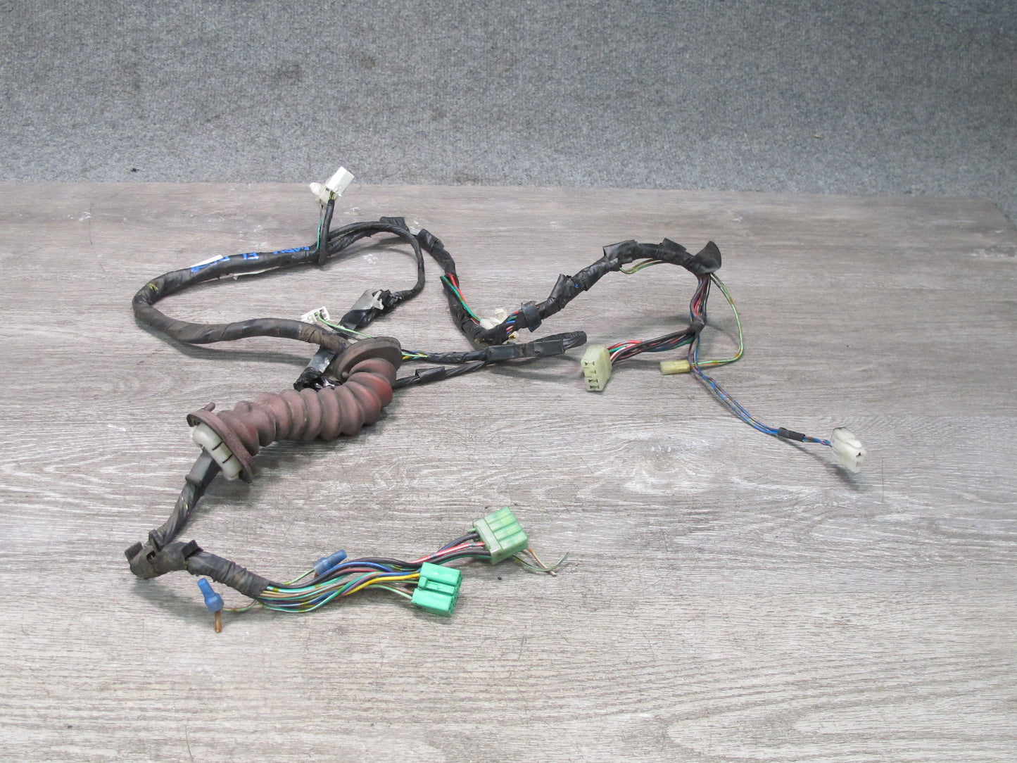 88-91 Mazda RX7 FC3S Convertible Left Driver Door Wire Wiring Harness OEM