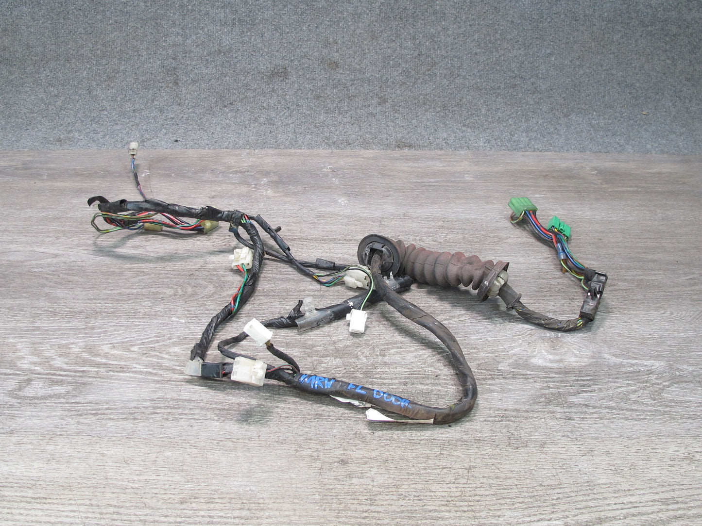 88-91 Mazda RX7 FC3S Convertible Left Driver Door Wire Wiring Harness OEM