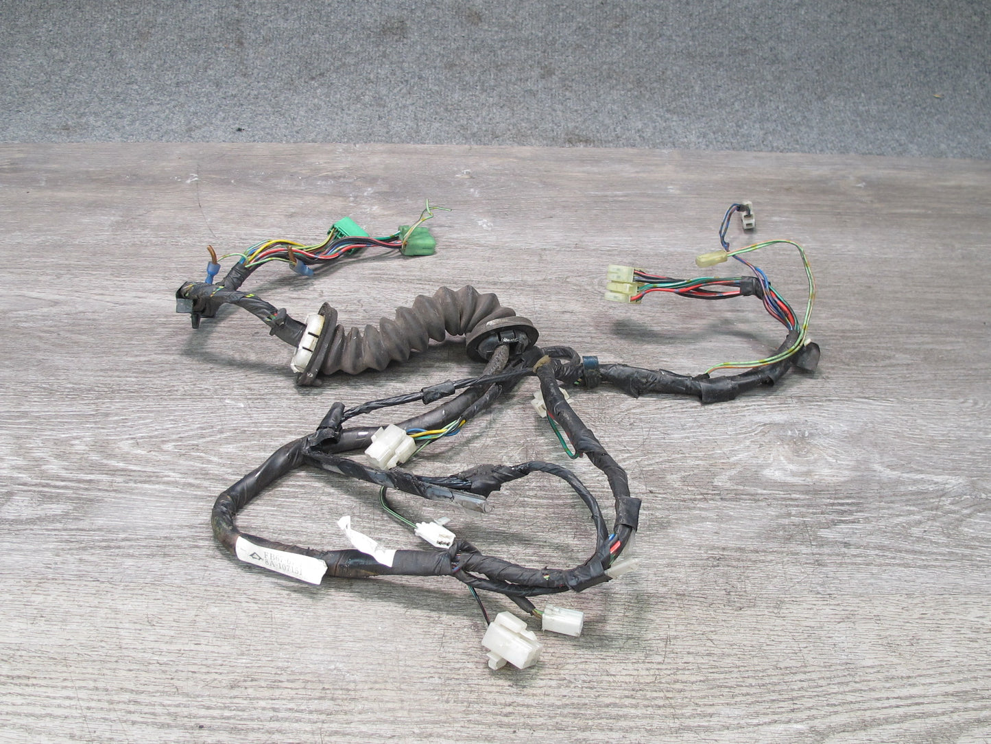 88-91 Mazda RX7 FC3S Convertible Left Driver Door Wire Wiring Harness OEM