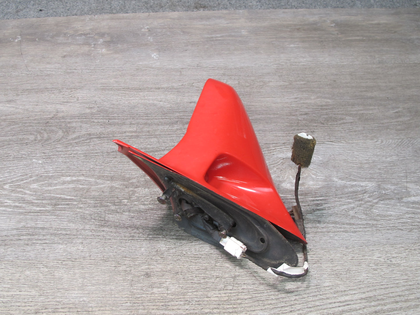 86-88 Mazda RX7 FC3S NA Left Driver Door Side View Power Mirror Sunrise RED OEM