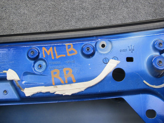 2017-2020 Maserati Levante M161 Rear Right Passenger Side Door Shell Panel Blue