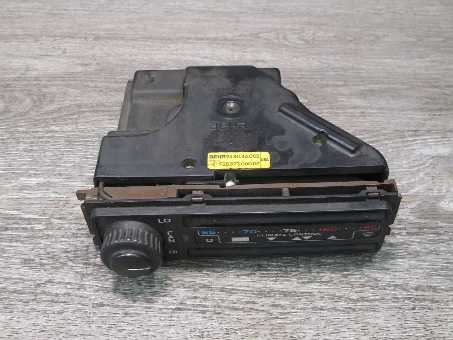 1984-1991 Porsche 928 S A/C Heater Hvac Climate Control Switch Panel w Trim