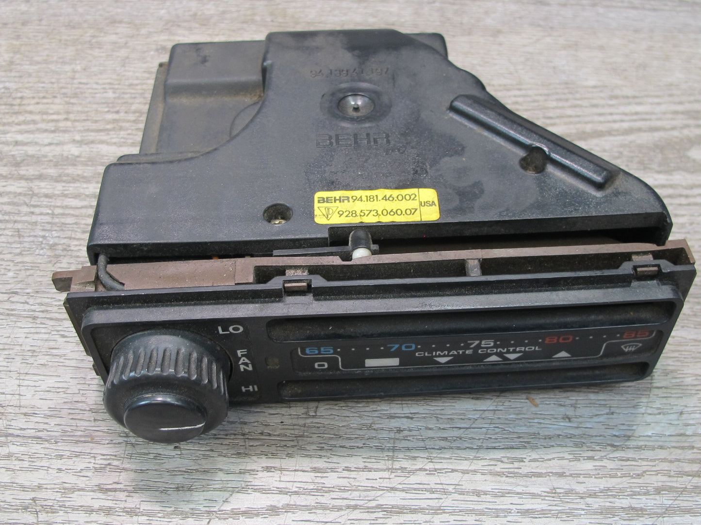 1984-1991 Porsche 928 S A/C Heater Hvac Climate Control Switch Panel w Trim