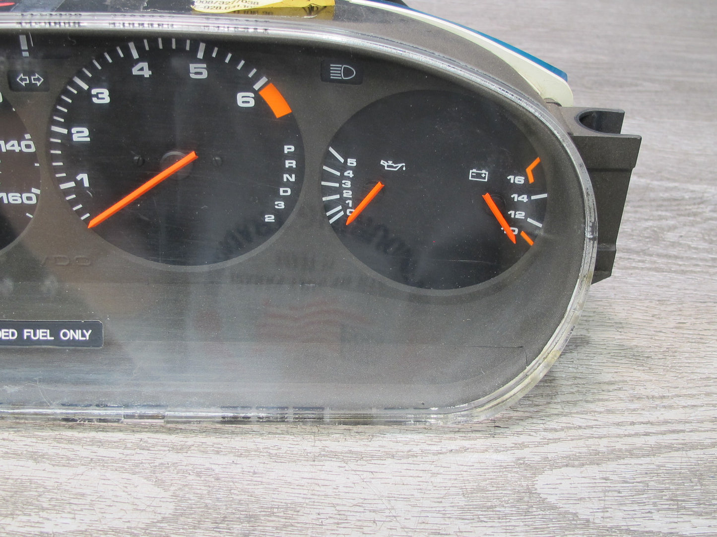 85-86 Porsche 928 MT Manual Transmission Speedometer Instrument Cluster Gauge